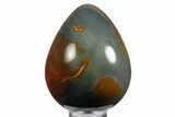Polished Polychrome Jasper Egg - Madagascar #331730-1